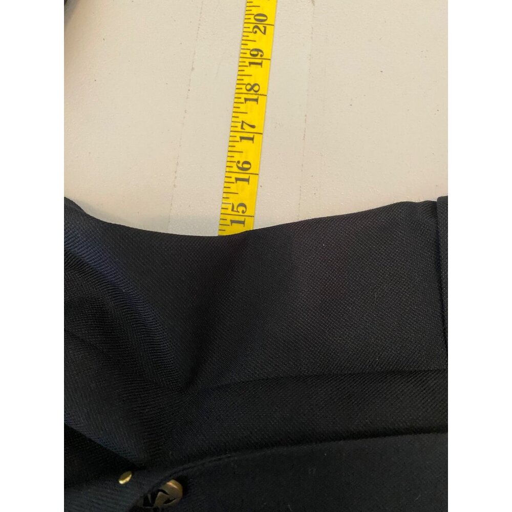 Vintage Cache Coat Dress Black Skort Pants Gold Studded Lapel Button Detail - Picture 10 of 12
